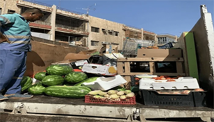 جدة حملة ميدانية تنجح في رصد ومصادرة البيع العشوائي للخضروات